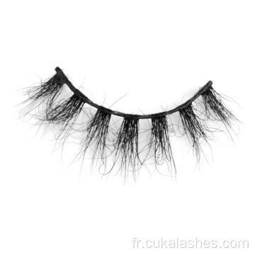 Faites votre propre marque des cils de vison moelleux naturels